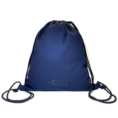 ES Collection Navy Cotton Beach Bag