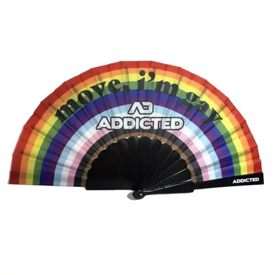 Addicted 'Move I'm Gay' Addicted Hand Fan